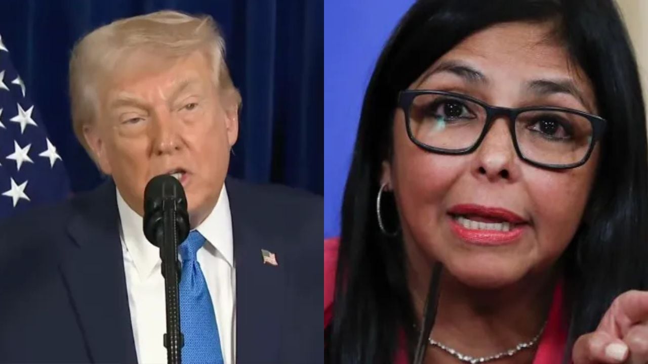 Trump y Delcy Rodríguez