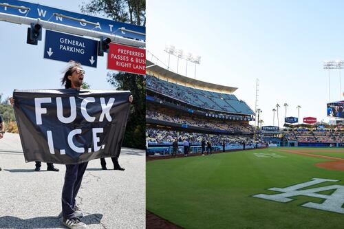 Dodgers batean a los agentes de migración en su intento de redada en el estadio