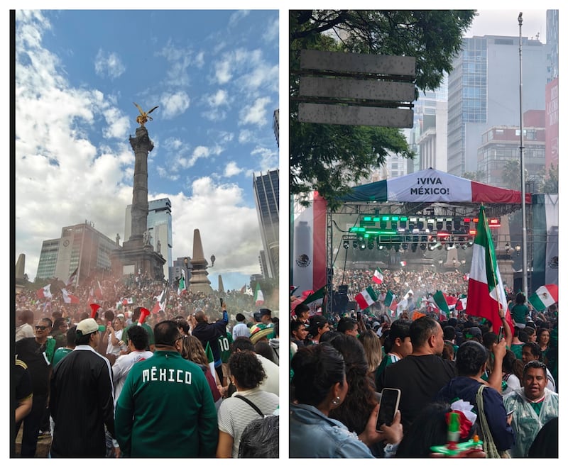 Mexicanos celebra triunfo de la Selección