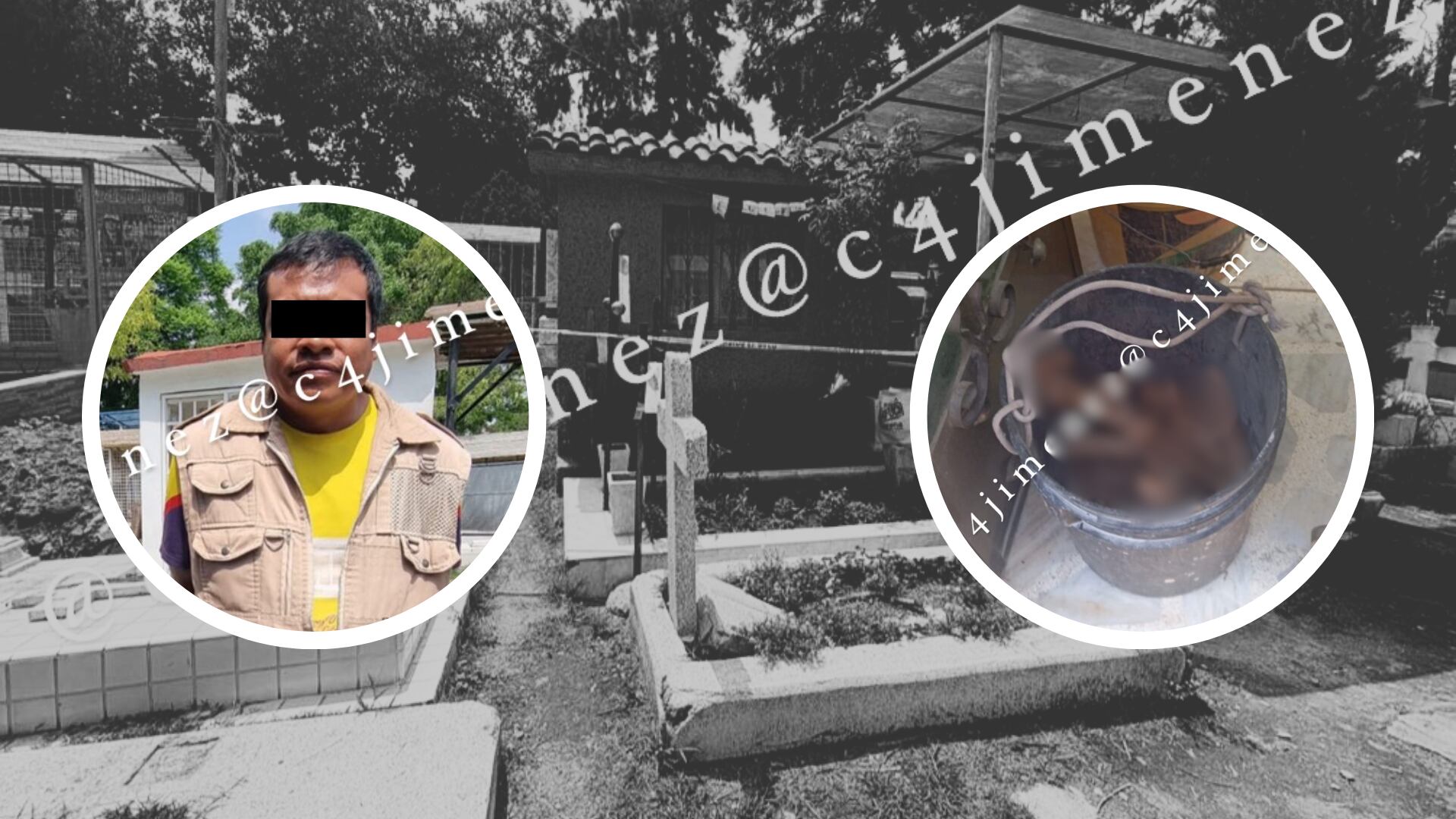 Agentes detienen a empleado del Panteón San José en Iztacalco