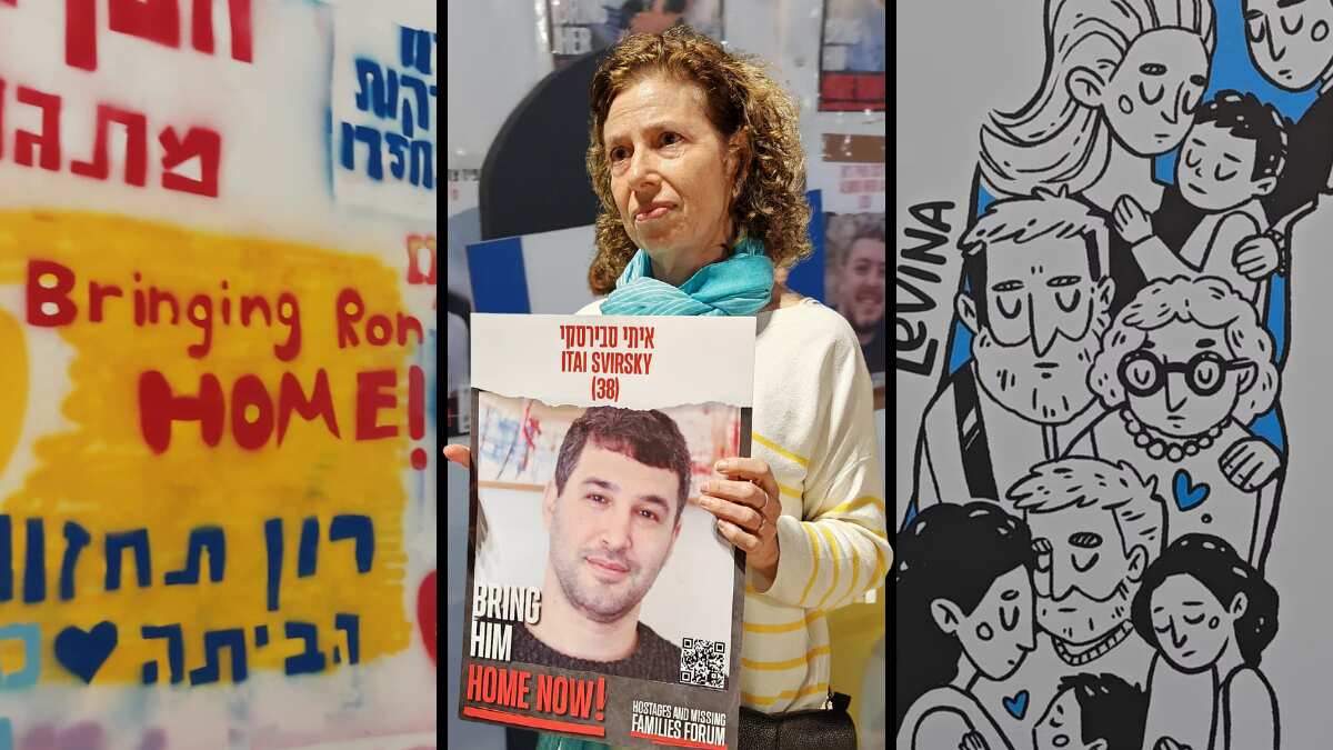 La "Plaza de los Rehenes" se ha convertido en símbolo de esperanza para miles de israelíes