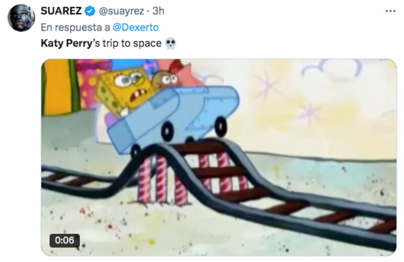 Memes sobre el viaje al espacio de Katy Perry