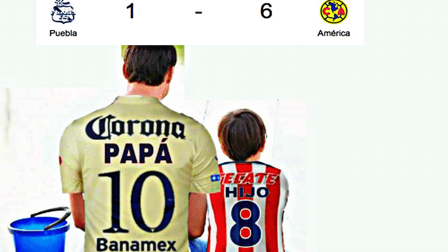 Memes goleada Puebla-América