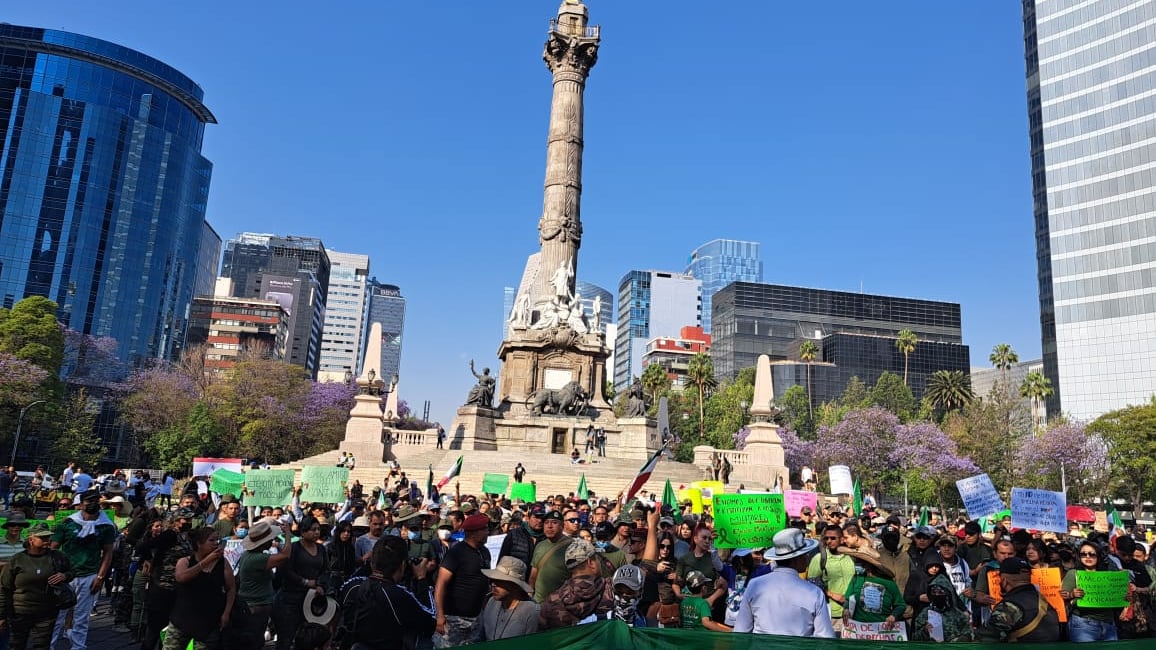 Marcharon para defender su actuación en tareas de seguridad. (La Silla Rota)