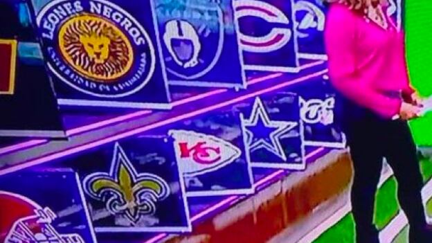 El escudo de Leones Negros lució junto con los escudos de la NFL.