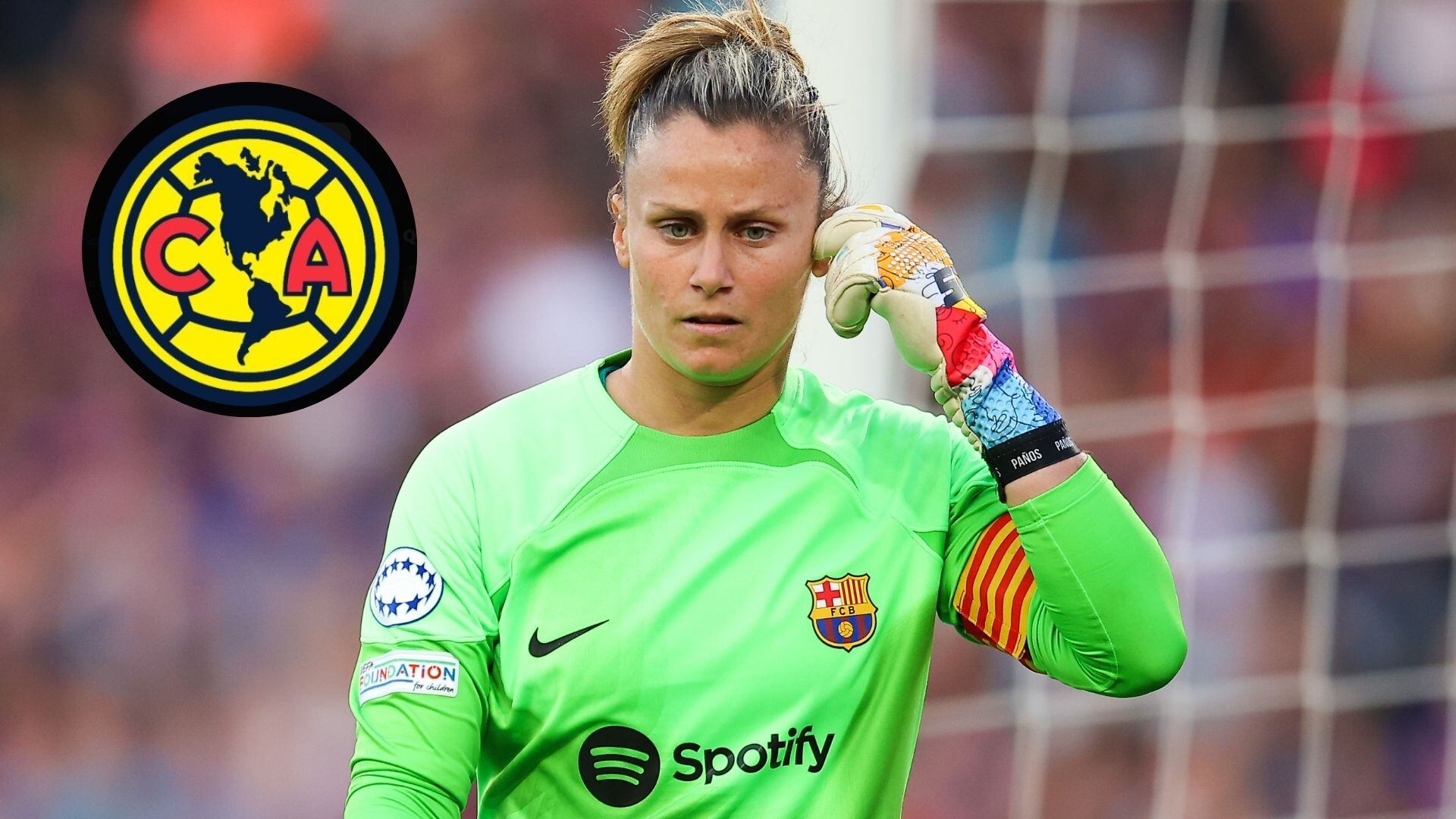 Sandra Paños es anunciada por el América Femenil. Imagen: Getty Images / @AmericaFemenil (especial).