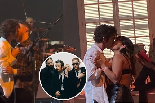 Matty Healy de The 1975 se vuelve viral por besar a fans en el escenario