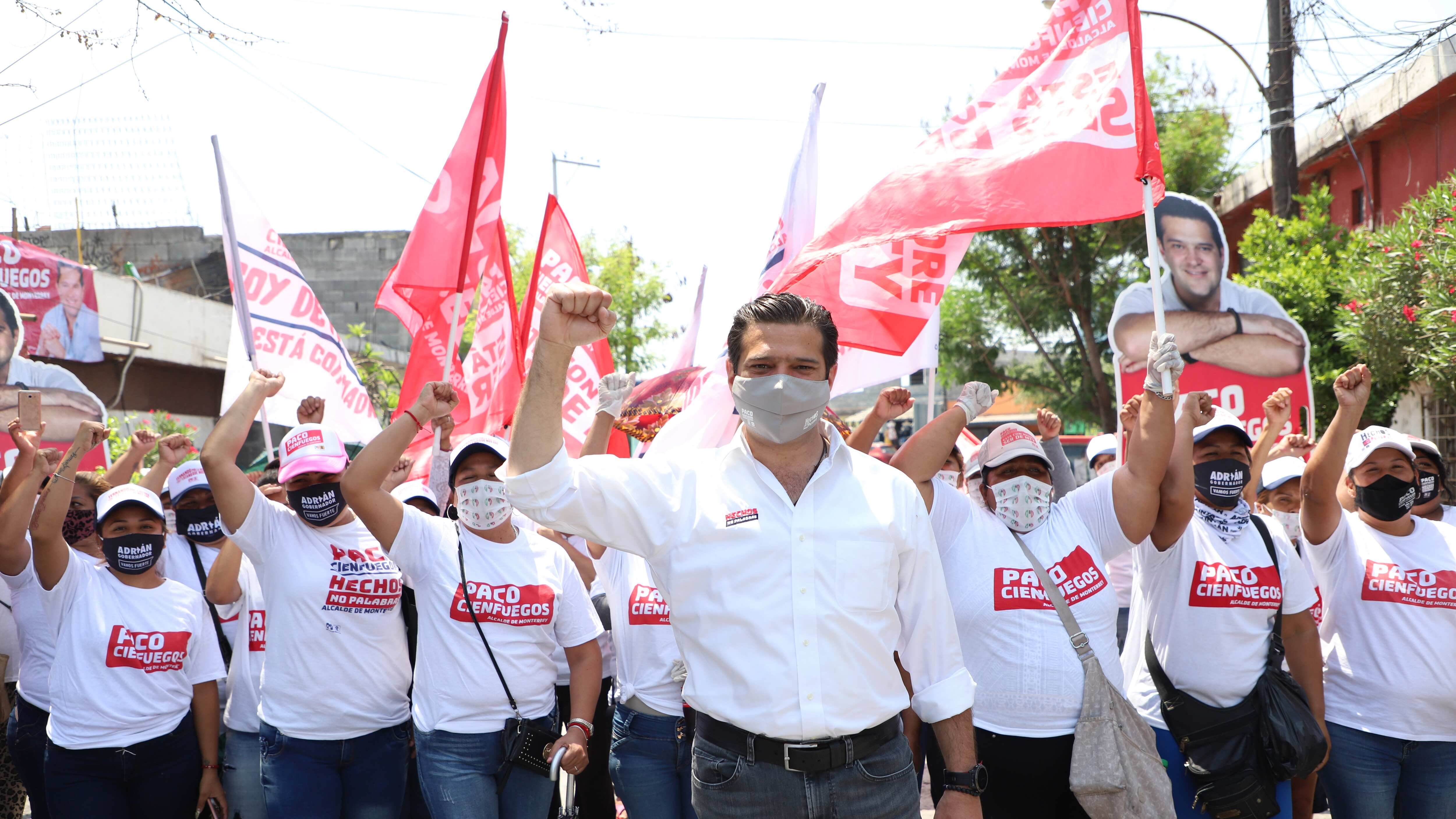Paco Cienfuegos durante sus actos de campaña.