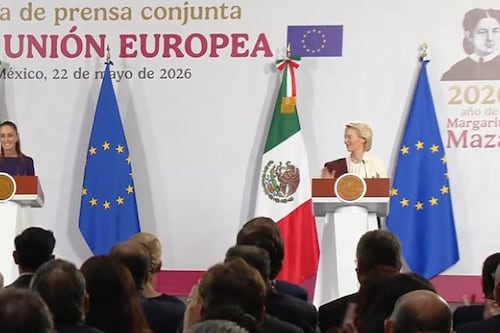 “Vivimos tiempos complejos”, advierte Sheinbaum en firma de acuerdo global con la Unión Europea