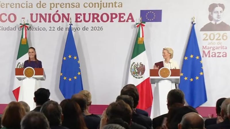 “Vivimos tiempos complejos”, advierte Sheinbaum en firma de acuerdo global con la Unión Europea