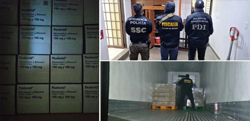 Medicamentos recuperados en cateos