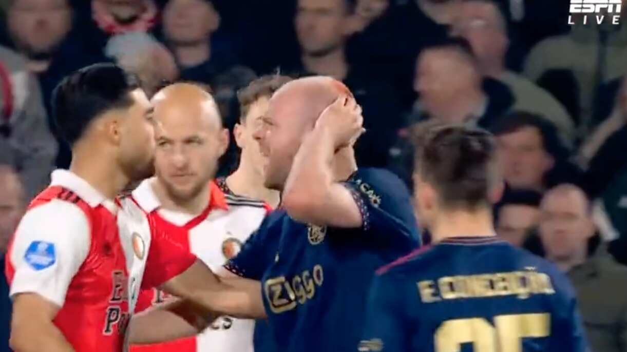 Klaassen terminó con una fuerte herida I Captura de pantalla Gol TV