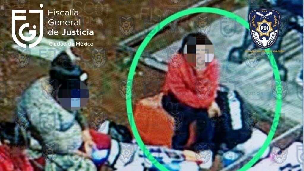 Imágenes del paso a paso de la desaparición de María Ángela, en Indios Verdes. Foto: Fiscalía CDMX