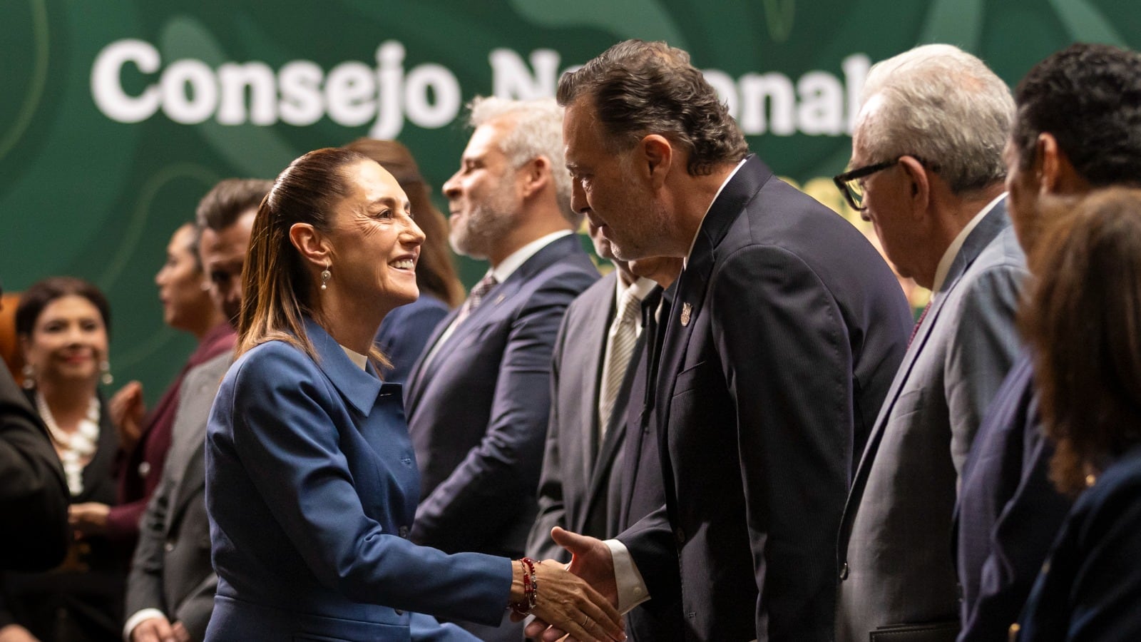 Claudia Sheinbaum y Mauricio Kuri.