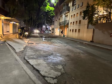 Enormes baches convierten calles de Polanco en una 'zona de guerra'