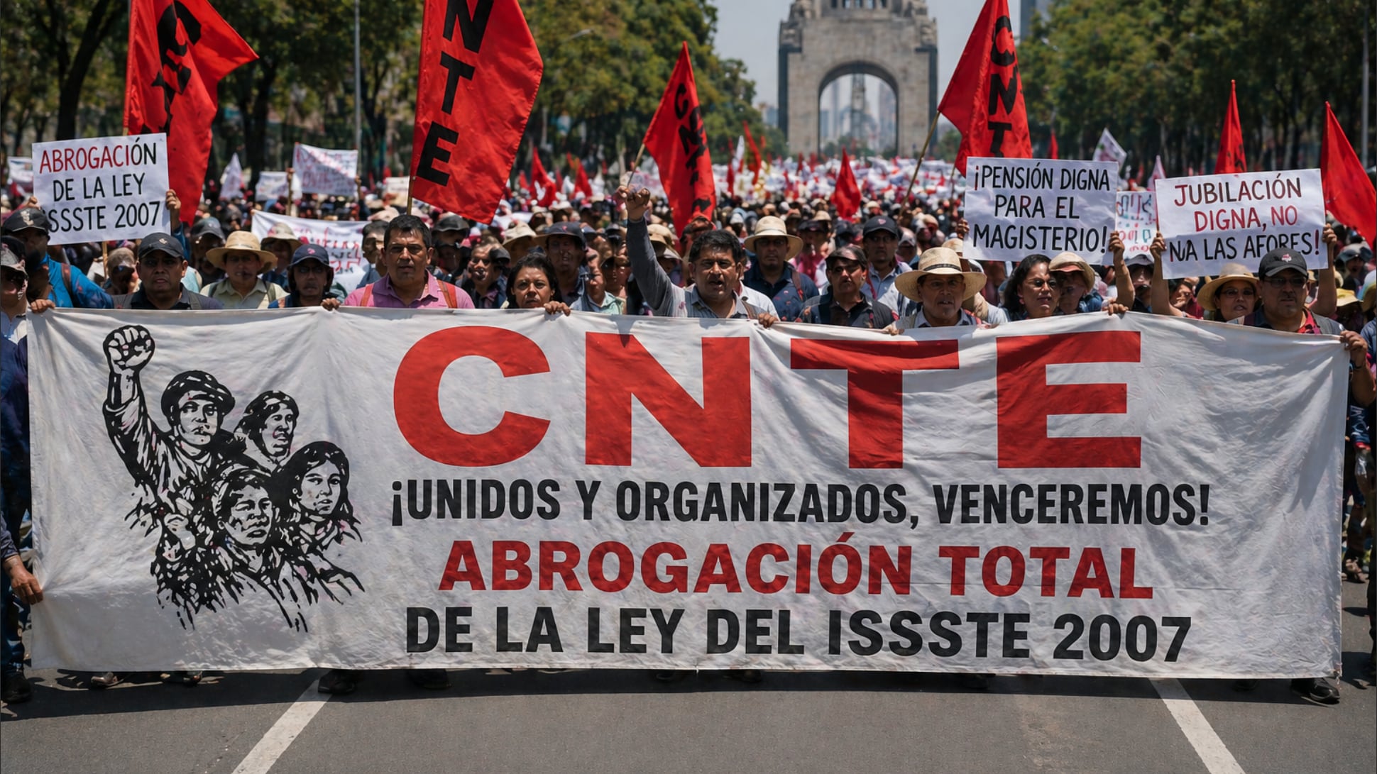 CNTE mega marcha