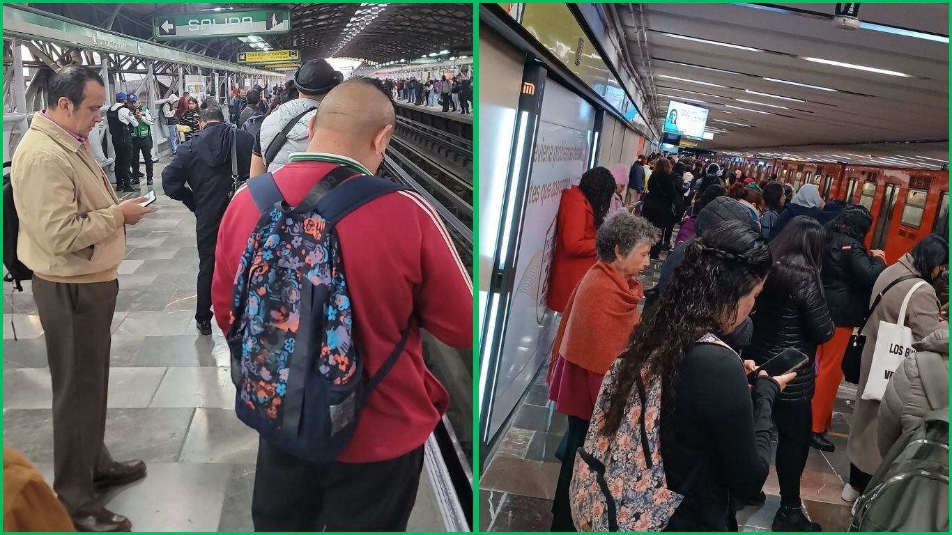 Línea 3 del Metro está colapsada