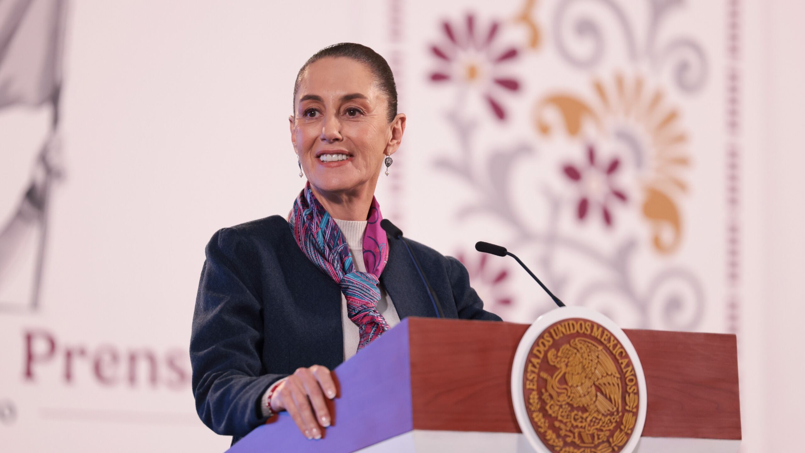 Claudia Sheinbaum recibió en Palacio Nacional a Bernardo Gómez