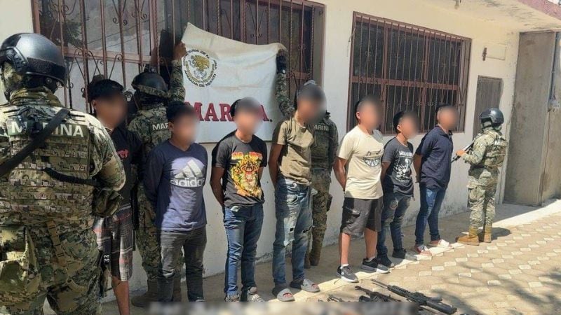 Coyuca de Benitez: detienen a siete hombres con fuerte armamento y drogas