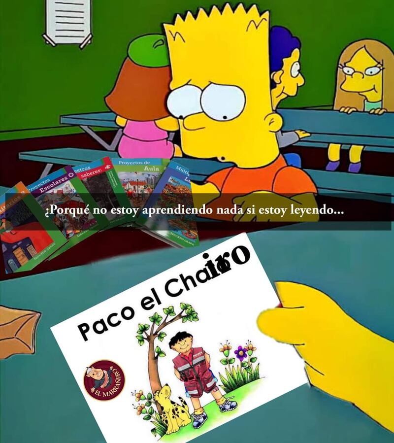 Memes de los libros de texto de la SEP.