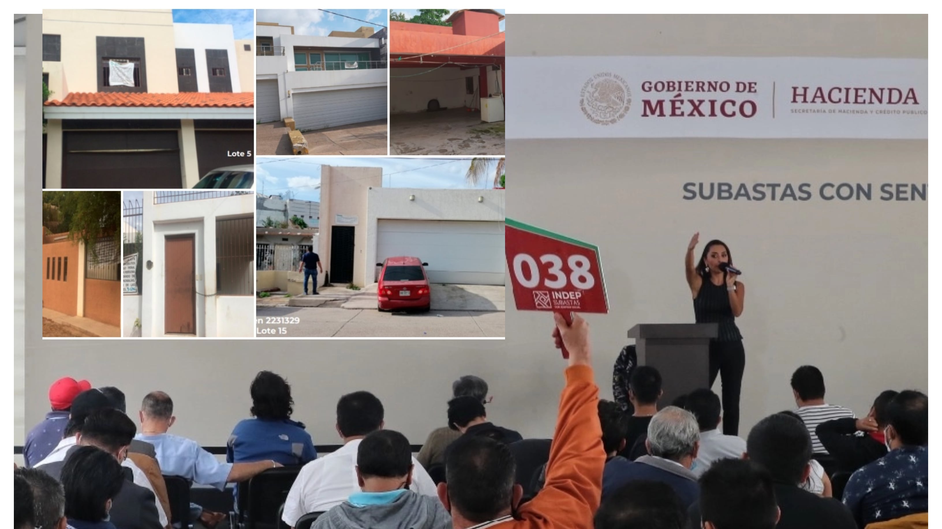 INDEP subastas de casas de narcos