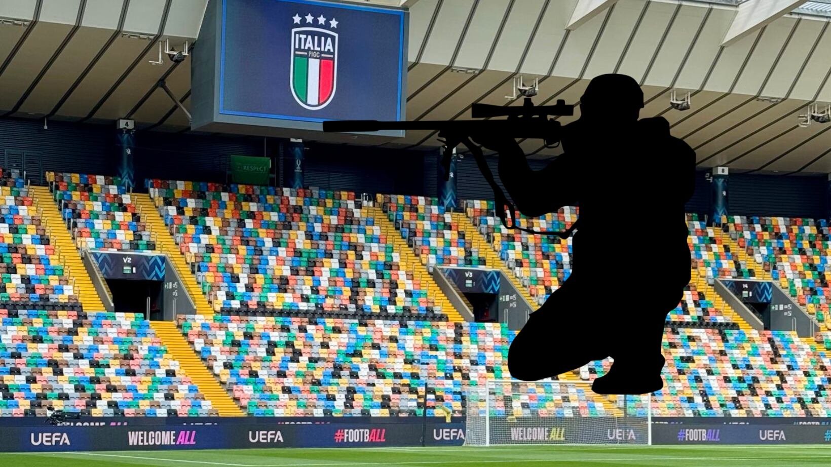 Juego entre Italia e Israel desató alerta máxima.