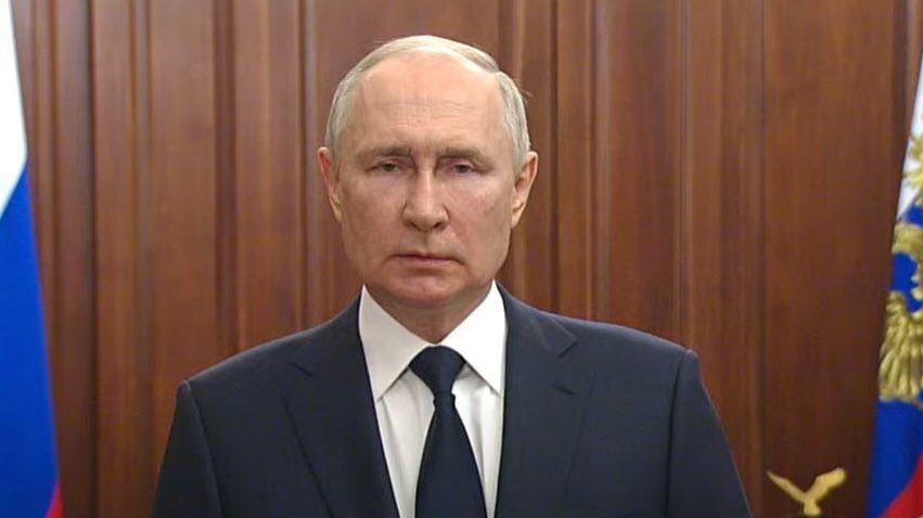 Emitió un mensaje en cadena nacional sobre el Grupo Wagner. (Especial)