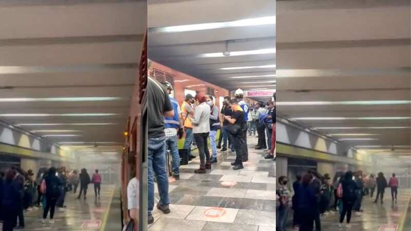 Metro: Línea 3 desalojan a pasajero por predica de humo en Tlatelolco