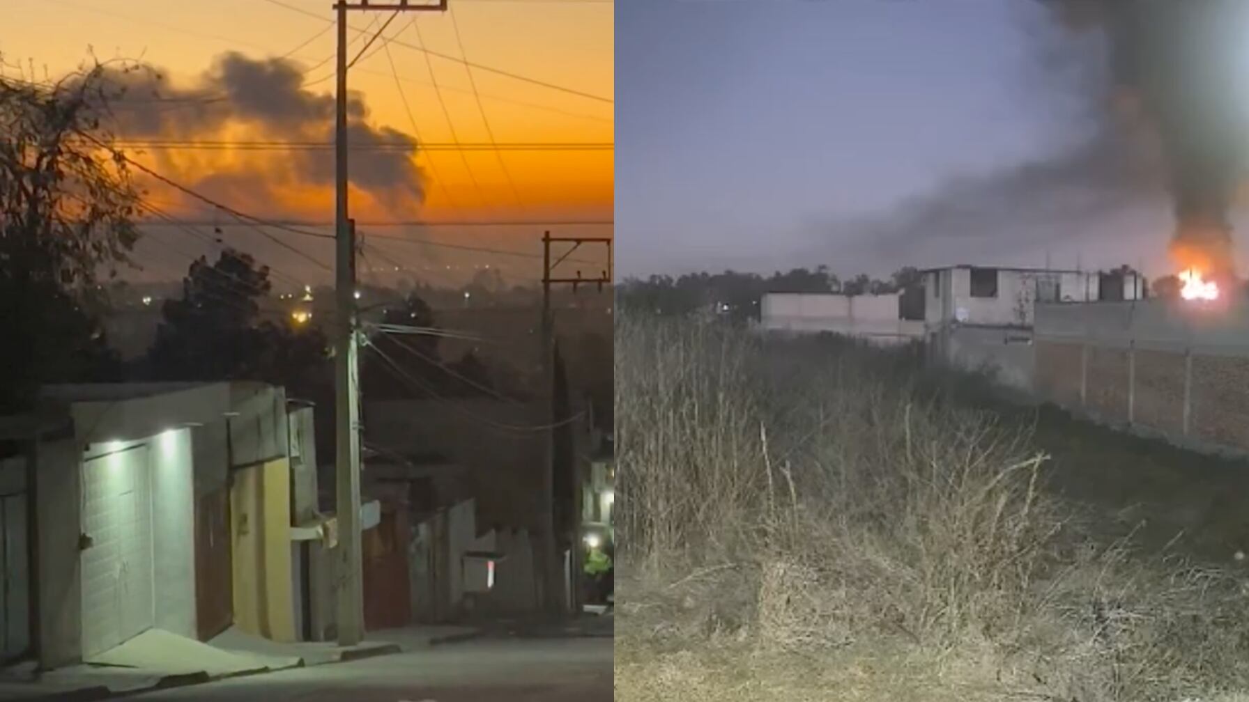 Un incendio tras explosión en Teoloyucan moviliza a autoridades. Se teme que la causa sea una fuga de hidrocarburos en la zona.