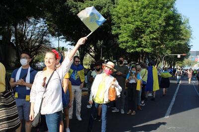 El grupo partió de la Minerva hacia la avenida Chapultepec.