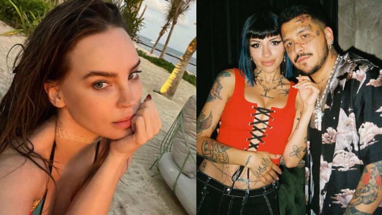 Belinda habla por primera vez del embarazo de Cazzu y Christian Nodal