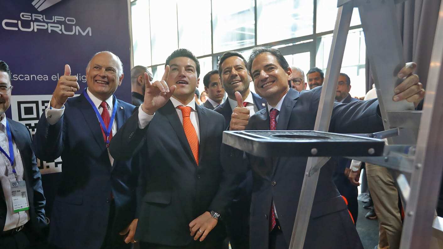 García fue invitado a la inauguración de la Alumexico Summit y Expo 2023