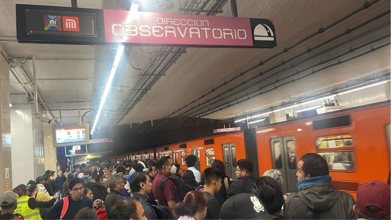 Alta demanda en el Metro de la CDMX