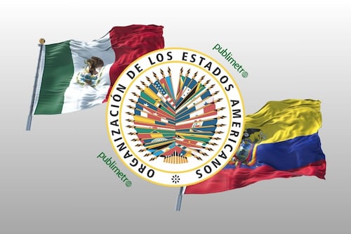 OEA pide a México y Ecuador renunciar al uso de la fuerza para resolver sus diferencias