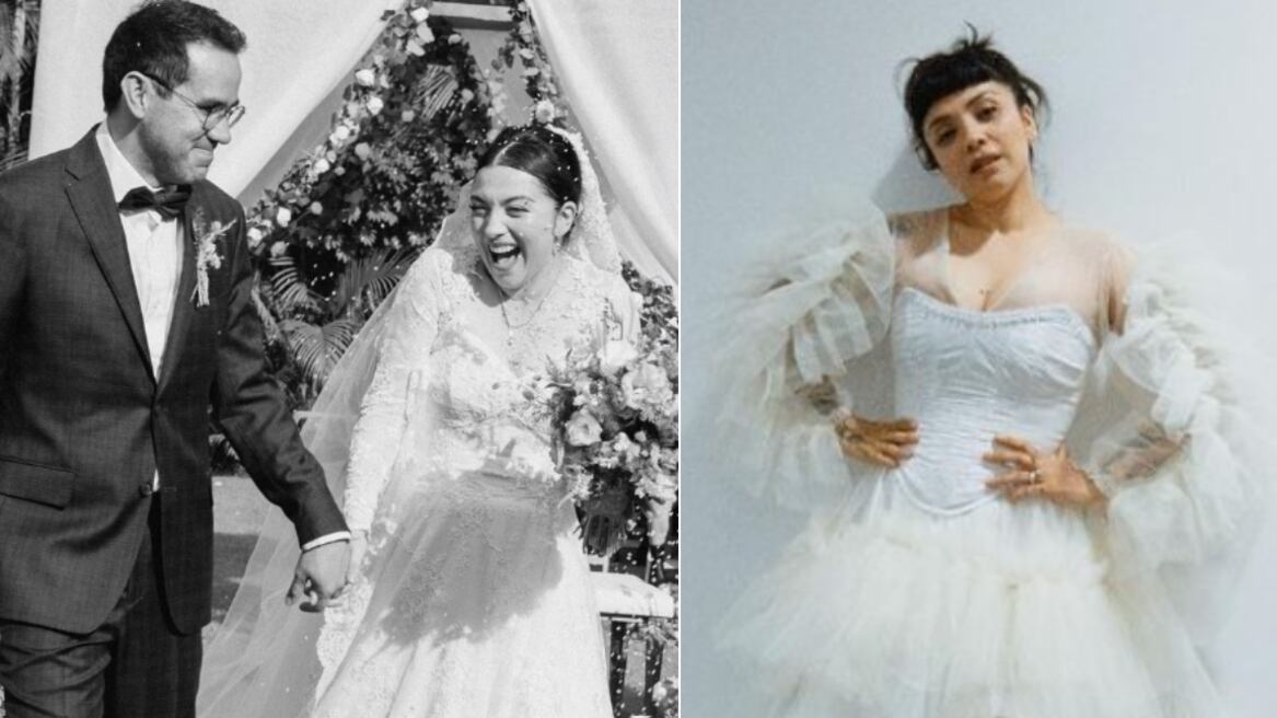 Mon Laferte cumplió su sueño de casarse con Joel Ortega, padre de su hijo