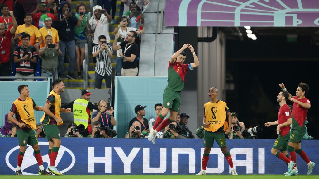 Cristiano Ronaldo anotó el primer gol del partido.