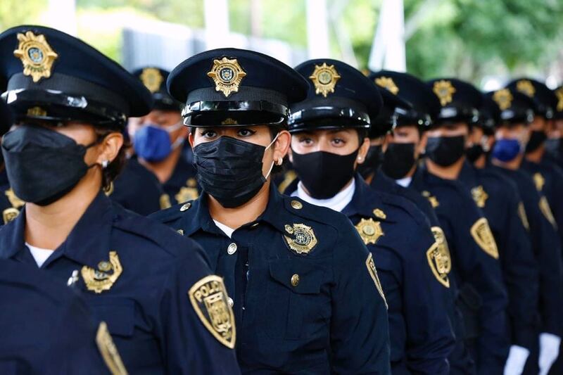 Nuevos policías en Iztapalapa.