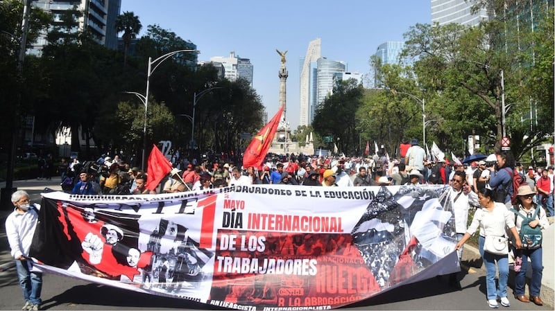 CNTE toma el Zócalo este 1 de mayo