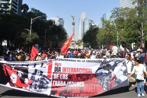 CNTE se moviliza en CDMX y Palenque; busca diálogo con Sheinbaum y amaga con huelga nacional