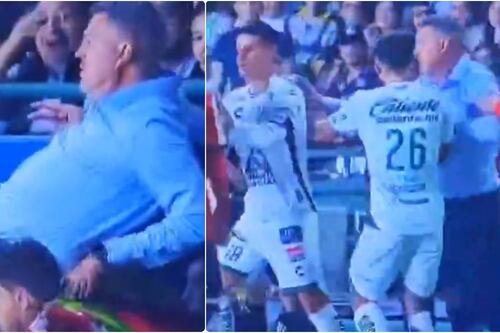 ¡Se desquició! DT de Chivas pateó a James Rodríguez por venganza... y equivocación