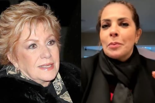 Ana María Alvarado brinda con champán tras ganarle la demanda a Maxine Woodside; ella le responde