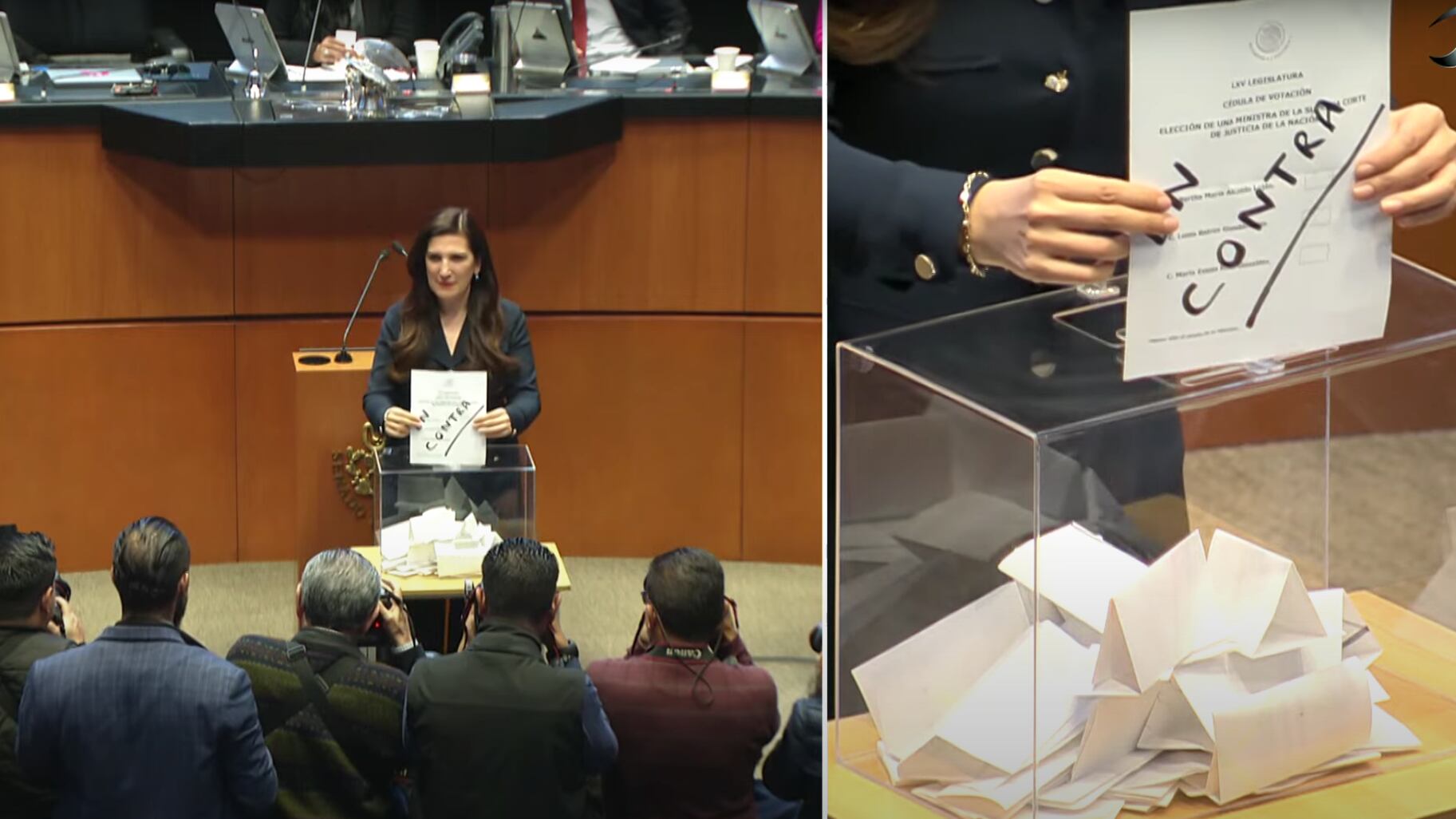 Oposición invalida primera terna de AMLO para la SCJN (Canal del Congreso)