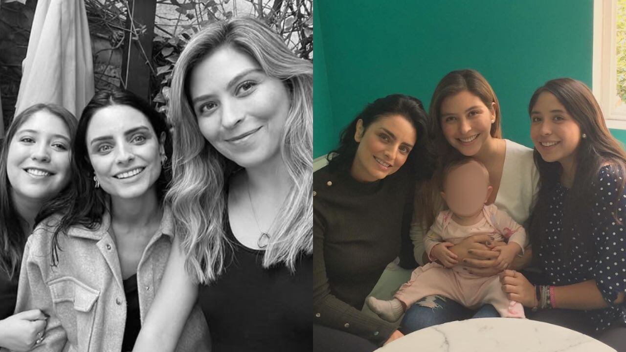 Aislinn Derbez y sus medias hermanas