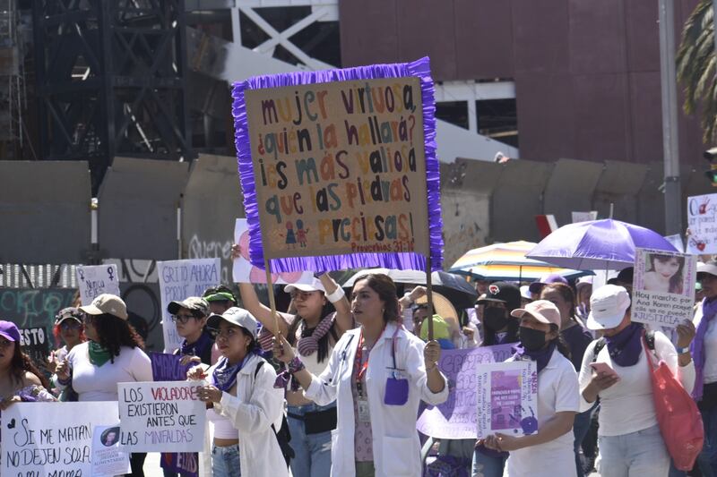 Marcha 8M 2024 en CDMX por el Día Internacional de la Mujer