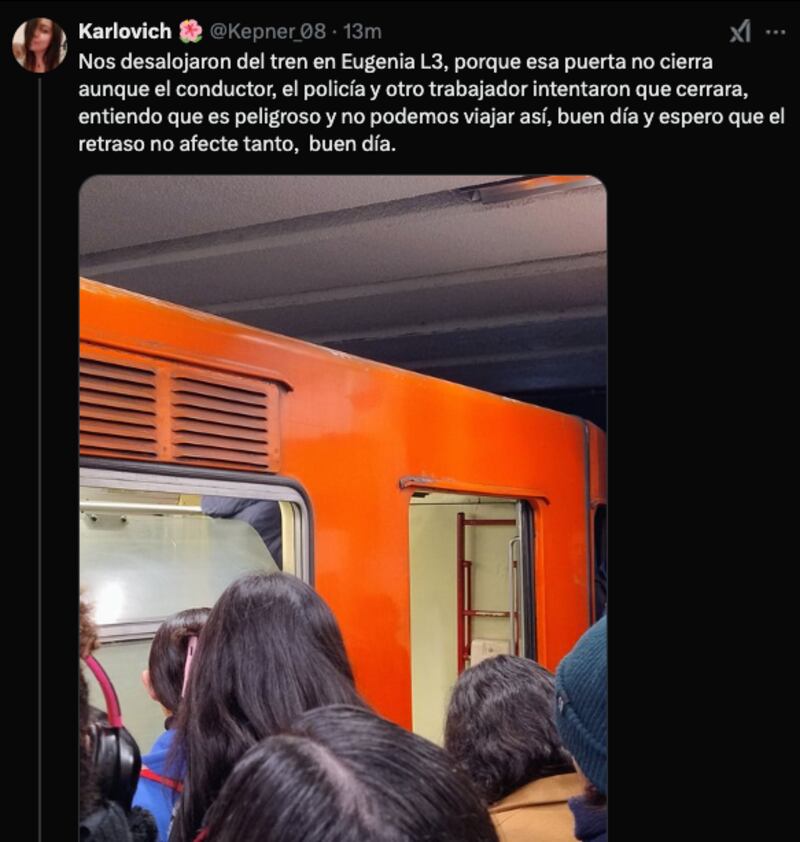 Metro hoy