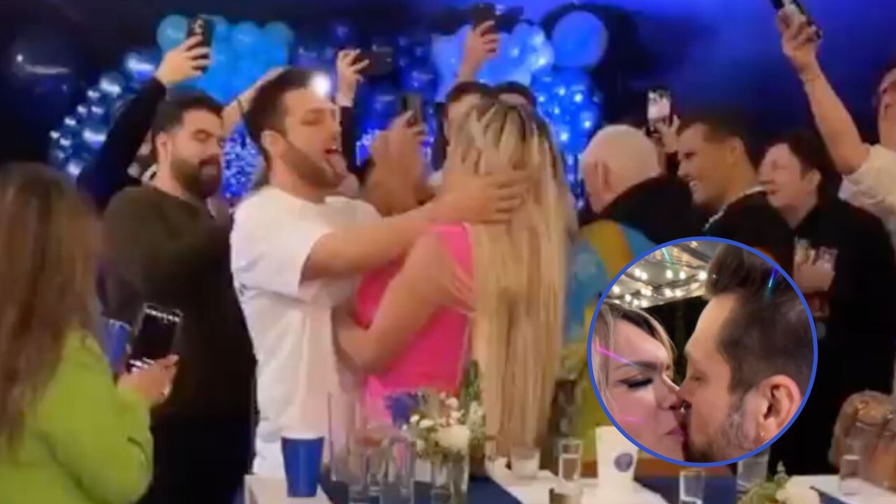 Wendy y Nicola se besan durante fiesta privada de Galilea Montijo