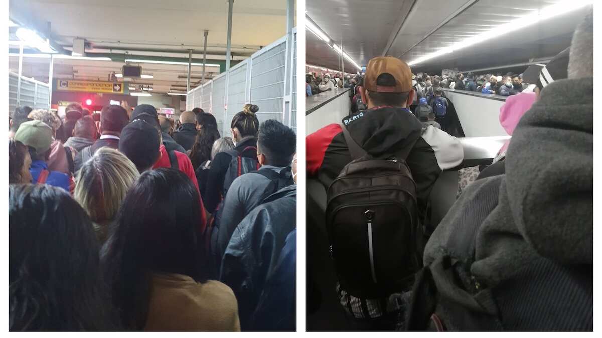 La circulación de los trenes sufrió afectaciones. (Especial)