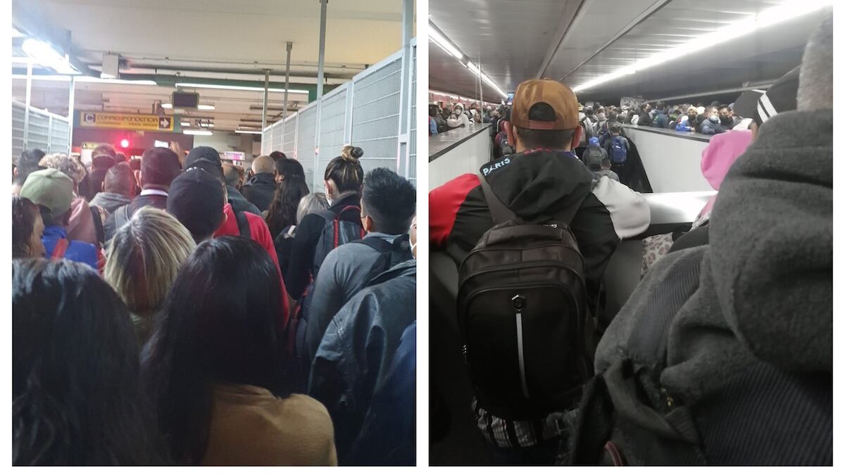 La circulación de los trenes sufrió afectaciones. (Especial)