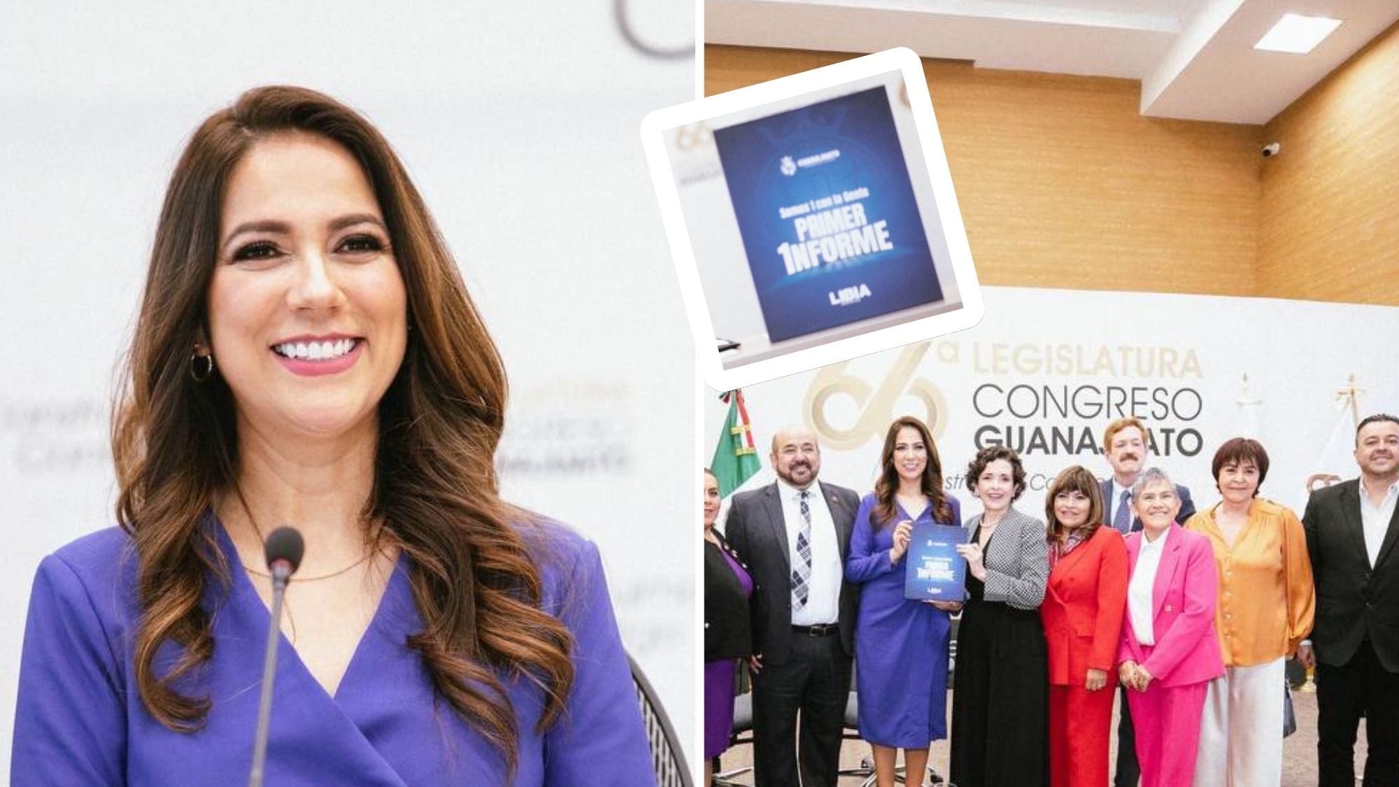 Libia García entrega su primer Informe de Gobierno.