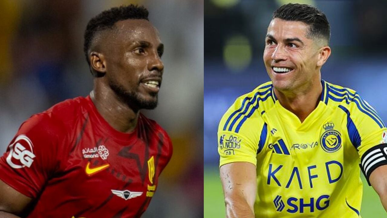 Julián Quiñones y Cristiano Ronaldo